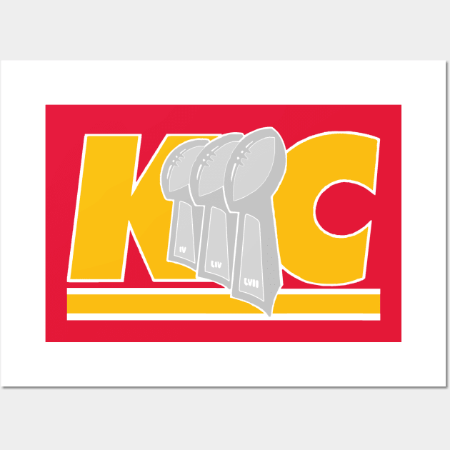 KANSAS CITY 3 TIME CHAMPIONS Wall Art by thedeuce